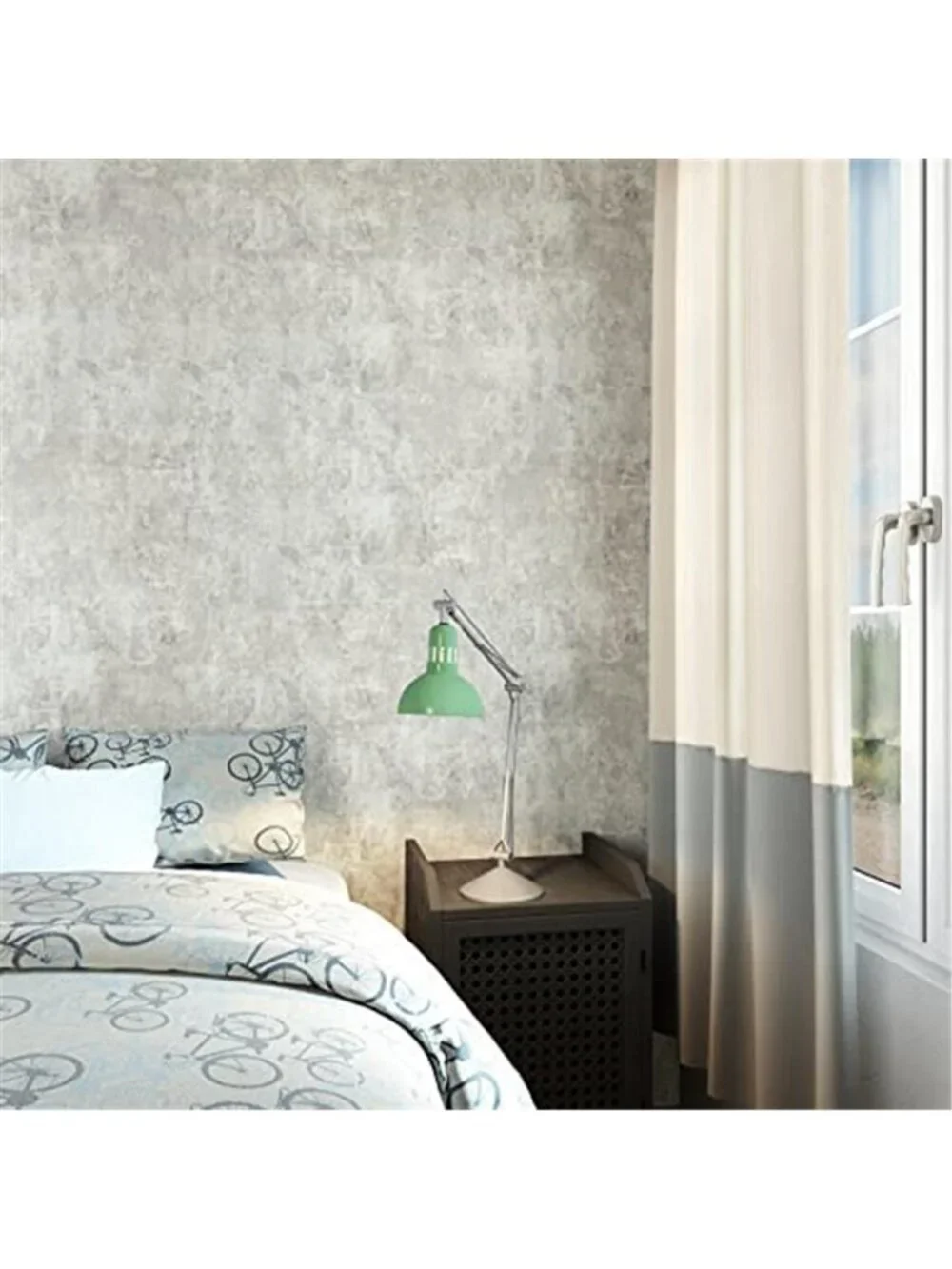 Concrete Peel Stick Wallpaper Gray Vinyl Contact Paper Textured Removable Decor